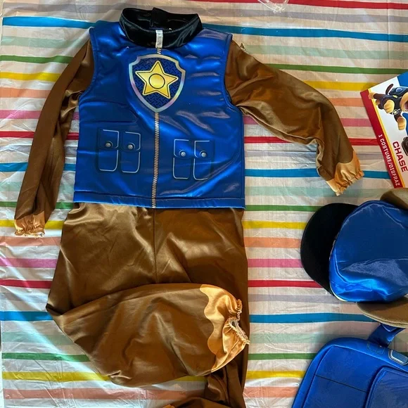 Paw Patrol Chase Costume - Blue and Brown - Picture 4 of 11